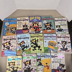 Bad Kitty Book Lot - Colorful Kids Chapter Books
